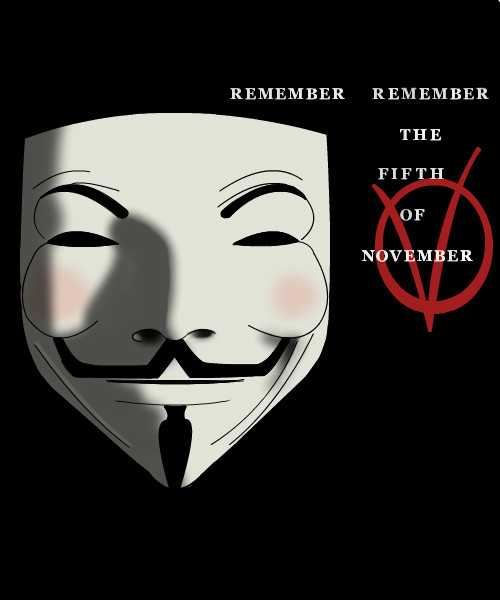 500x600 V For Vendetta A Character Speedpaint Drawing - V For Vendetta Drawing