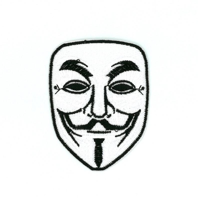 794x794 v for vendetta mask patch mask patch iron on patches etsy - V For Vendetta Mask Drawing