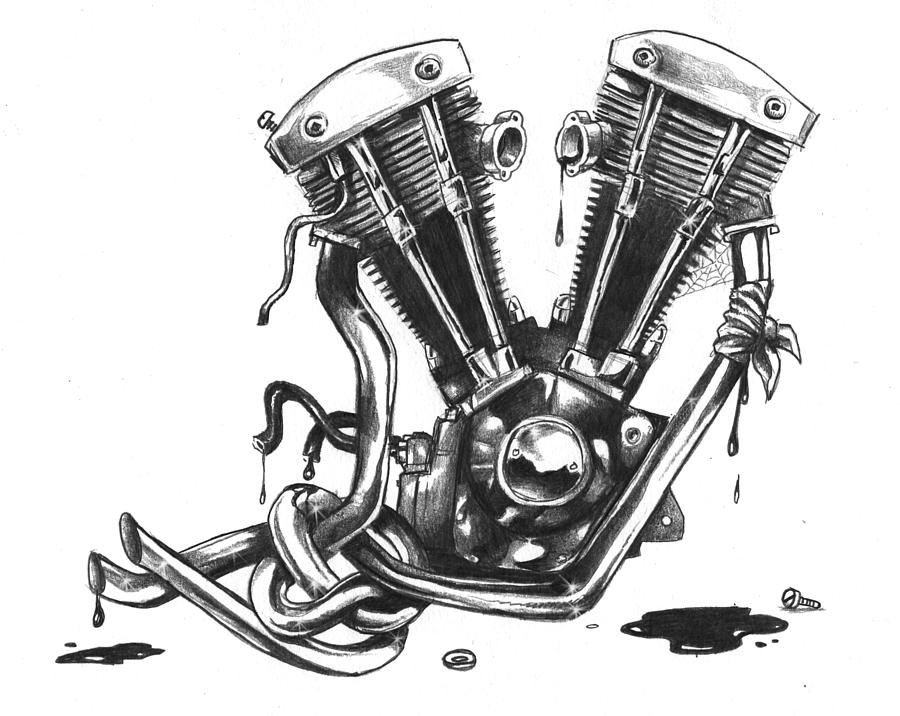 900x716 Huge Collection Of 'engine Drawing' Download More Than Images - V8 Engine Drawing