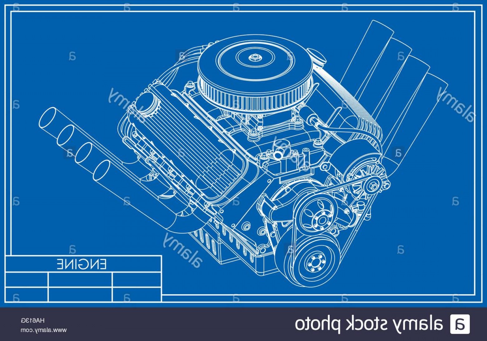V8 Engine Drawing at Explore collection of V8