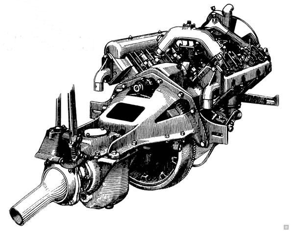 V8 рисунок двигатель