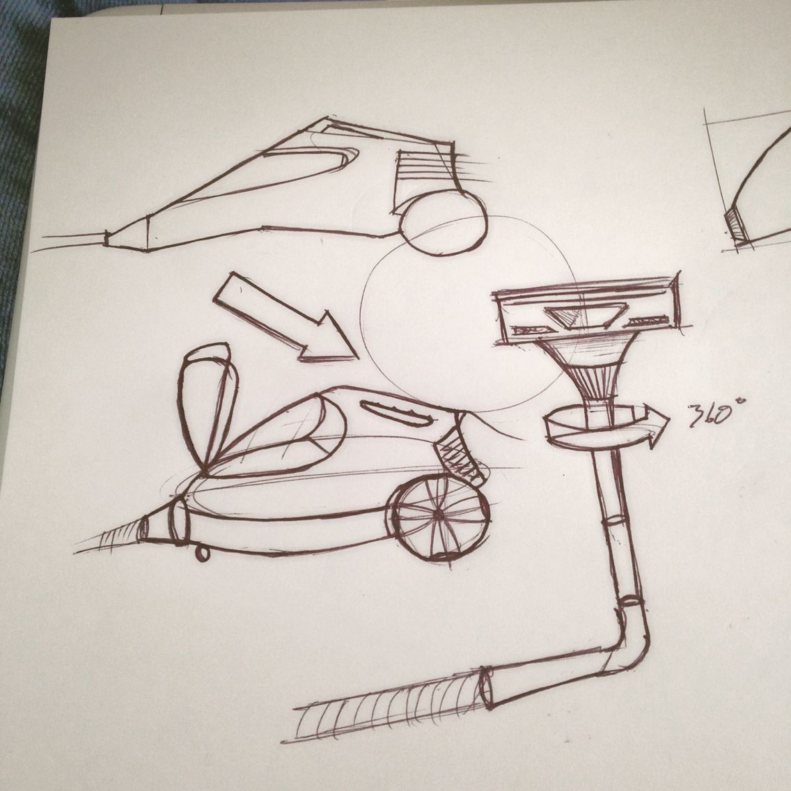 1136x1136 vacuum cleaner sketching practice - Vacuum Cleaner Drawing