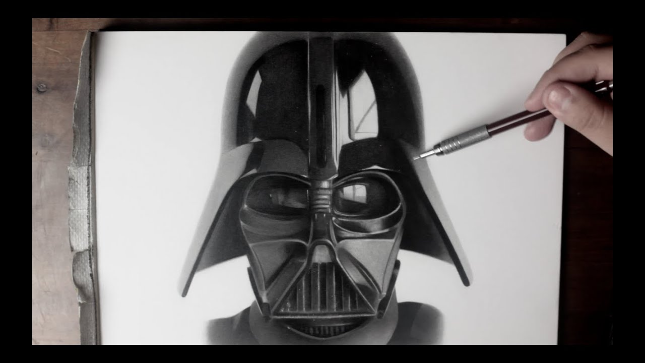 1280x720 darth vader drawing time lapse - Vader Drawing