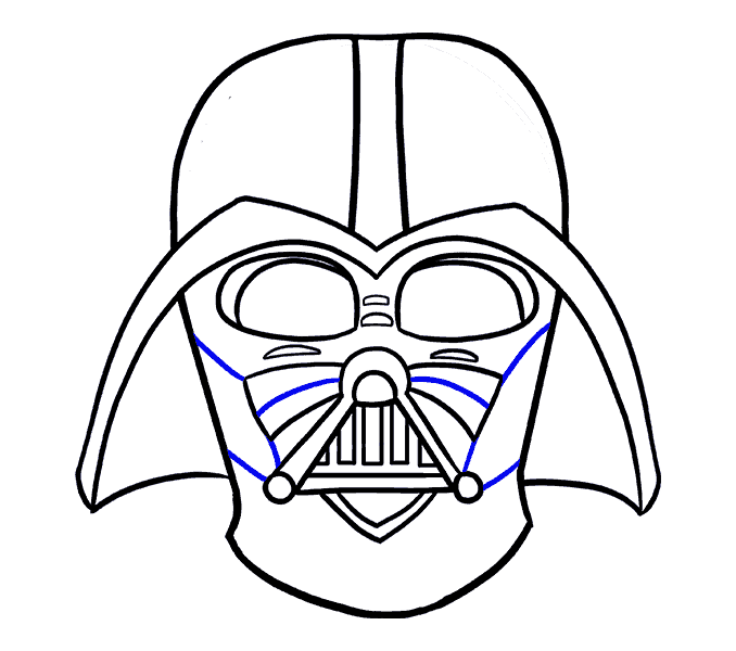 678x600 how to draw darth vader in a few easy steps easy drawing guides - Vader Drawing