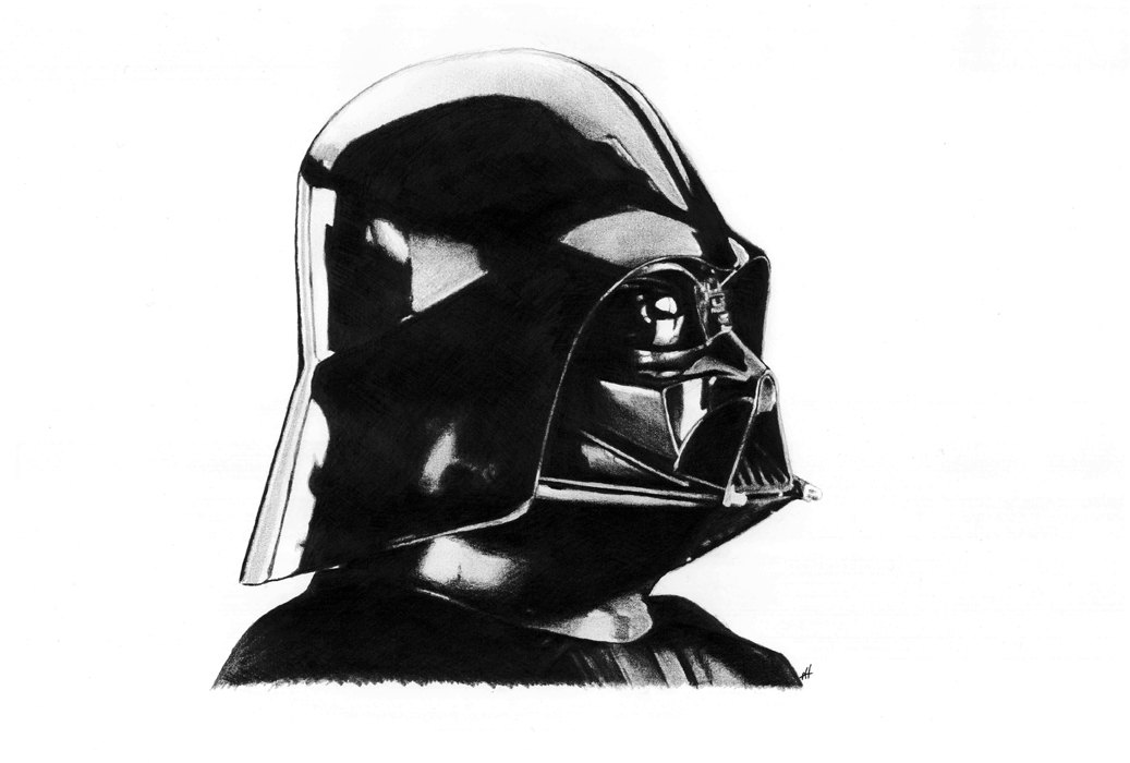1037x700 darth vader pencil drawing etsy - Vader Drawing