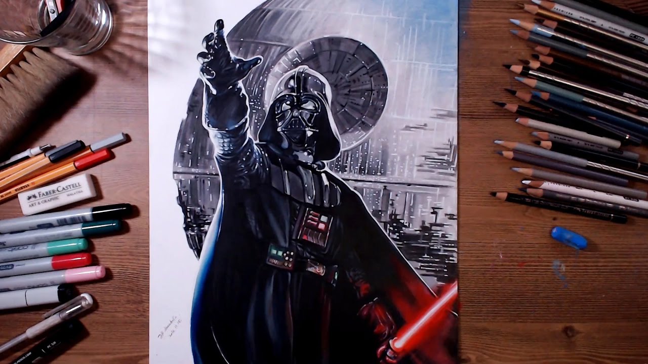 1280x720 star wars darth vader - Vader Drawing