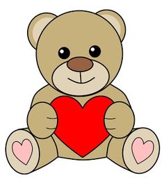 236x259 Best Teddy Bear Drawing Images In Bears, Teddy Bear - Valentine Bear Drawing