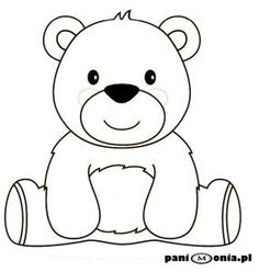 236x248 Outline Drawing Teddy Bear - Valentine Bear Drawing