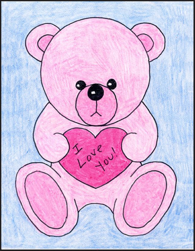 Valentine Bear Drawing at Explore collection of