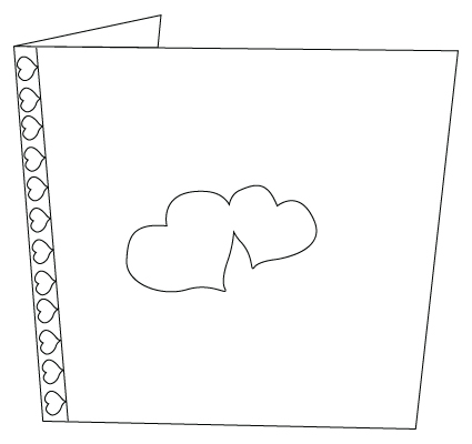 425x400 valentine's day greeting card drawing childrens drawings - Valentine Card Drawing