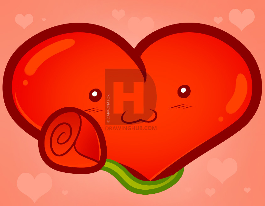 845x656 how to draw a valentine heart for kids, step - Valentine Heart Drawings