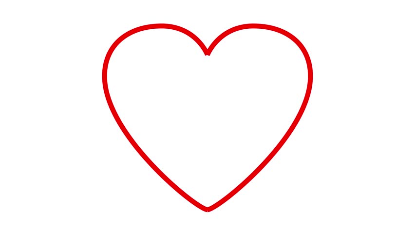 852x480 valentine heart drawn - Valentine Heart Drawings