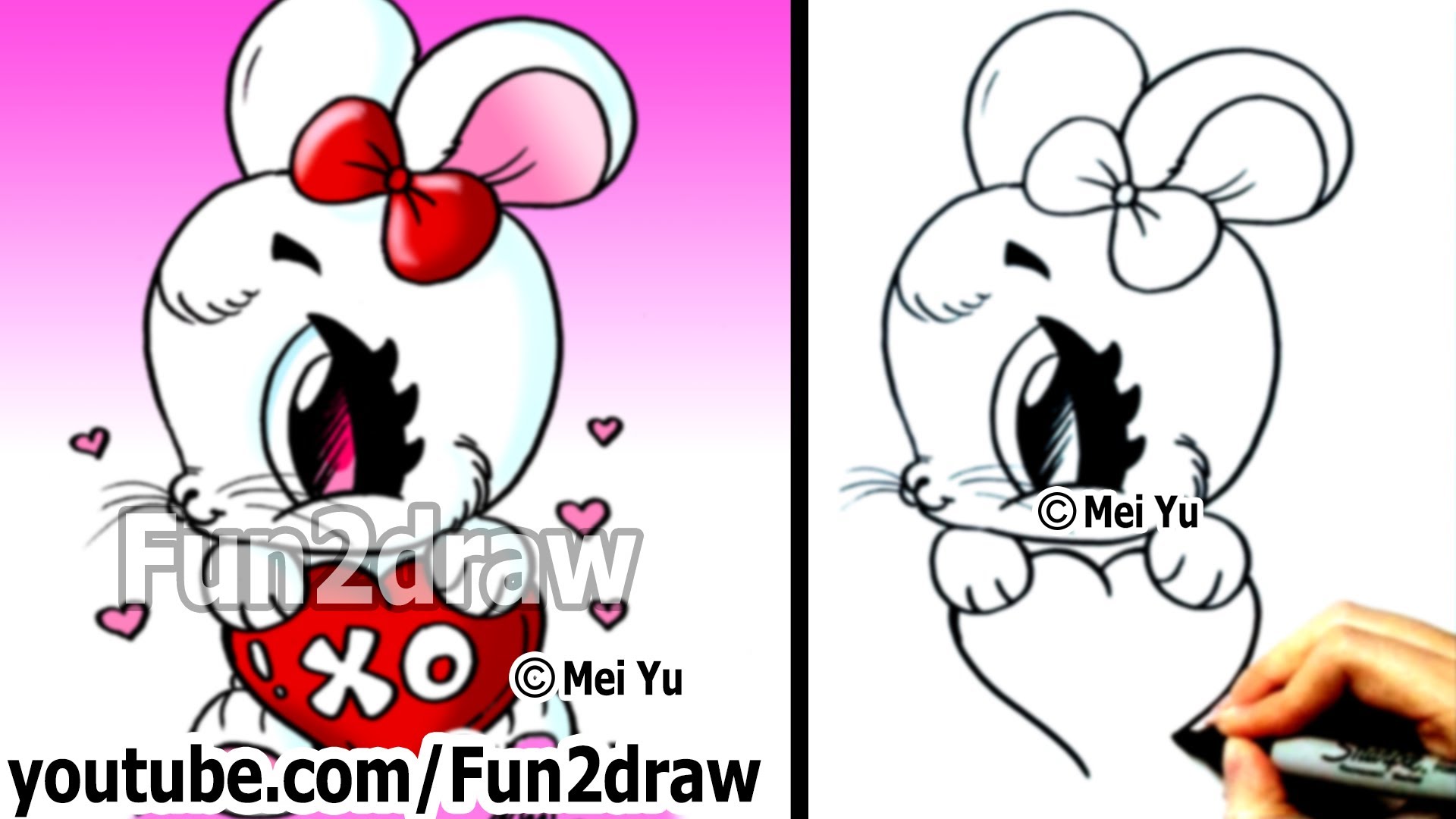 1920x1080 How To Draw Valentines Hearts Kids Youtube - Valentine Heart Drawings