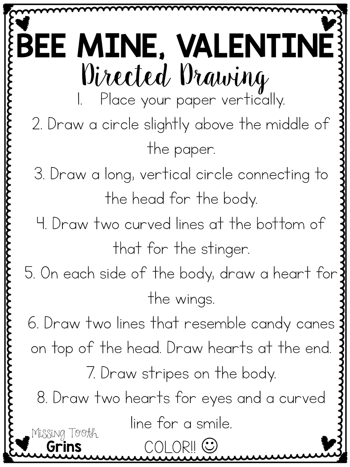 1200x1600 Valentine's Day Directed Drawing - Valentines Day Drawings