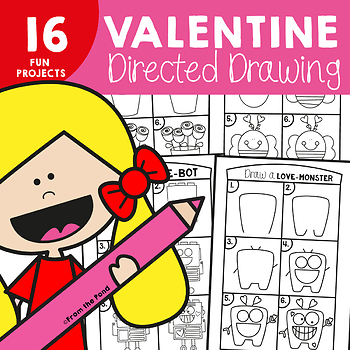 350x350 Valentine's Day Directed Drawing - Valentines Day Drawings