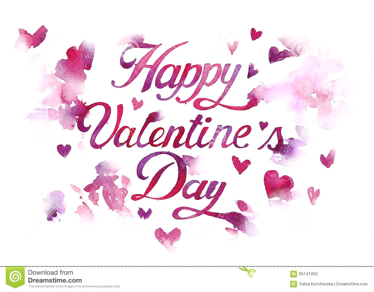 1300x1016 hand draw illustration happy valentine s day watercolor valentines - Valentines Drawings
