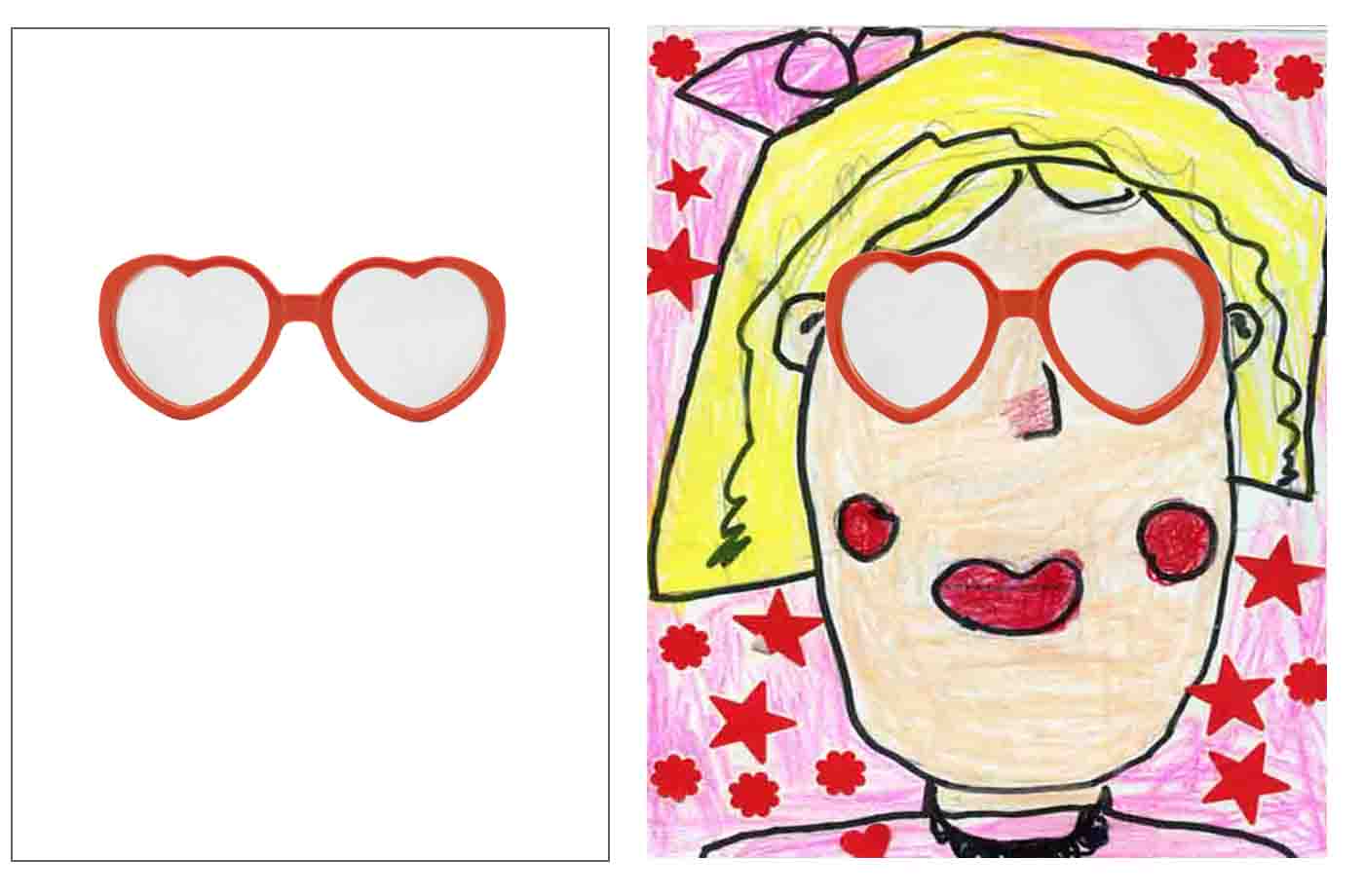 1400x920 finish the valentine face art projects for kids - Valentines Drawings For Kids
