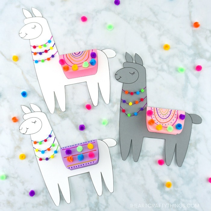 700x700 Llama Valentine Craft For Kids - Valentines Drawings For Kids