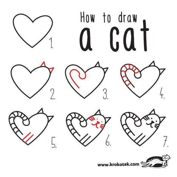 595x595 The Love Cats - Valentines Drawings For Kids
