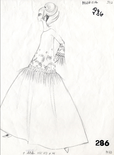 468x637 valentino garavani on twitter original sketch of haute couture - Valentino Drawings