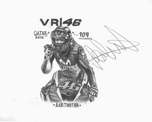 300x242 Valentino Rossi Drawings Fine Art America - Valentino Drawings