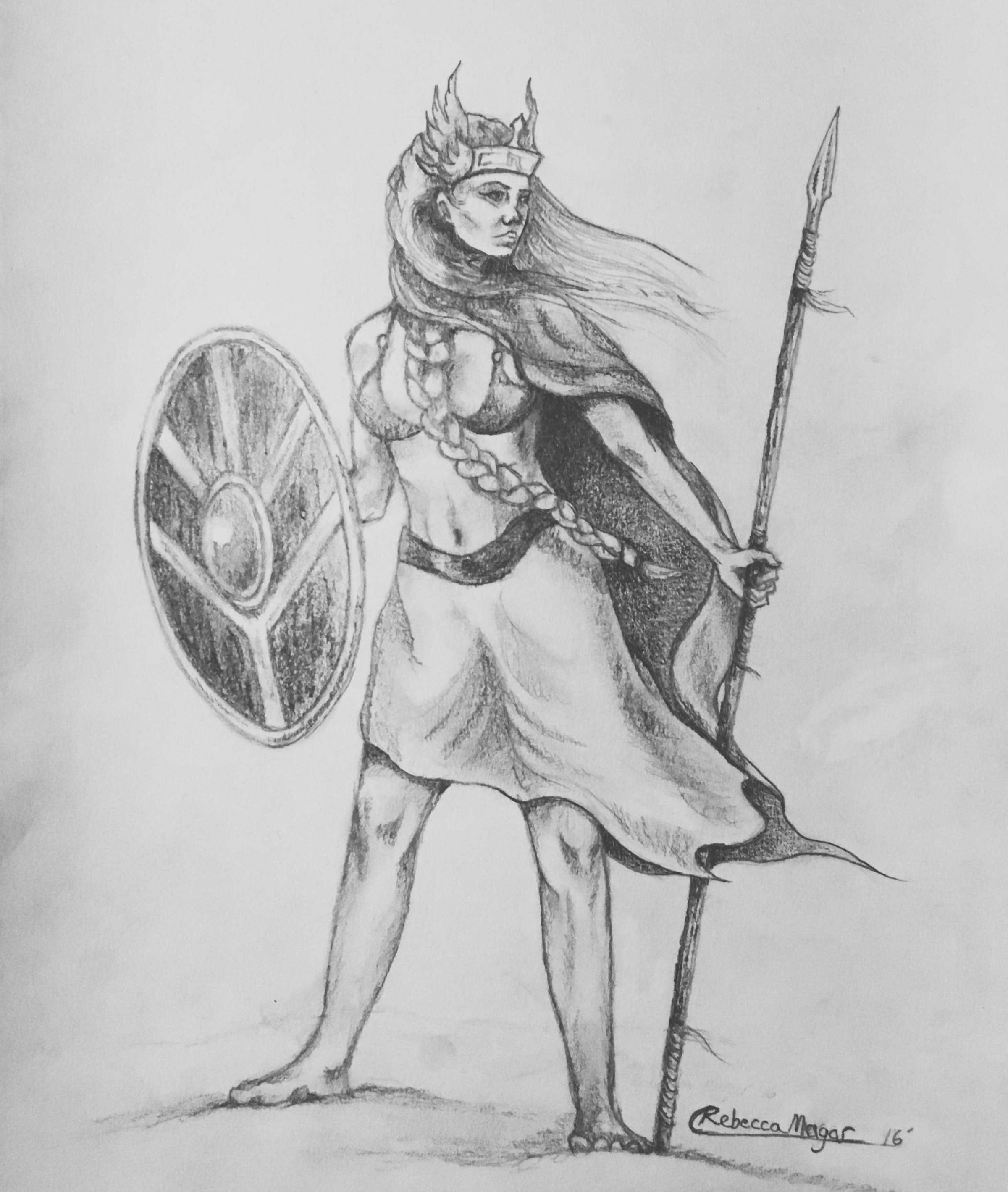 2400x2838 Valkyrie Sketch - Valkyrie Drawing