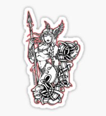 210x230 Valkyrie Drawing Stickers Redbubble - Valkyrie Drawing