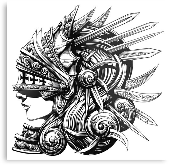 550x538 Valkyrie Fantasy Woman - Valkyrie Drawing