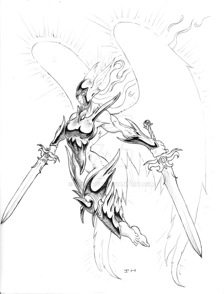 900x1184 Valkyrie Drawing Free Download - Valkyrie Drawing