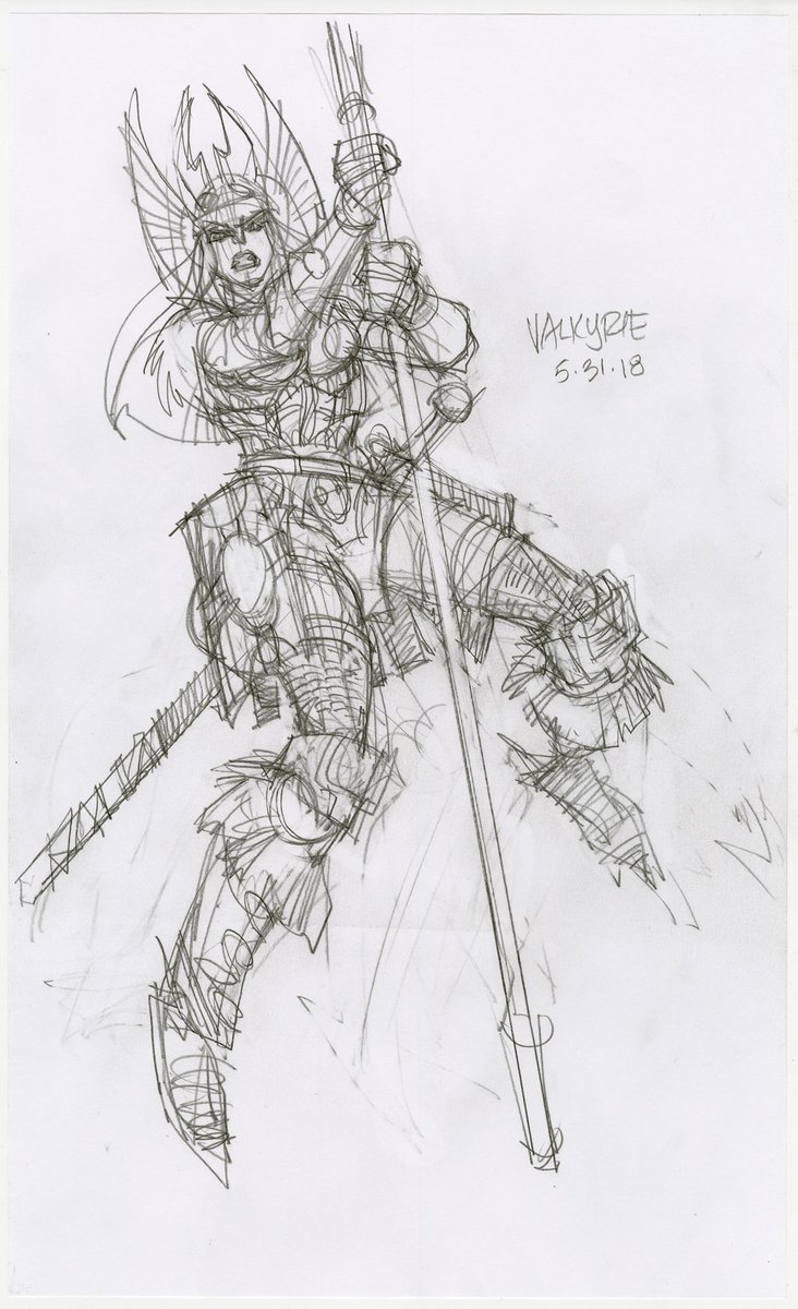 732x1200 walter simonson on twitter an unhorsed valkyrie structure - Valkyrie Drawing
