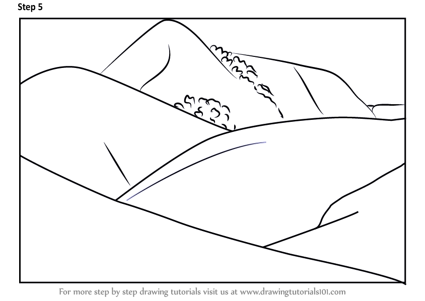 844x598 learn how to draw eravikulam national park valley - Valley Drawing