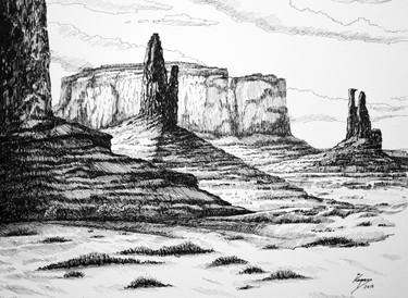375x274 monument valley drawing - Valley Drawing