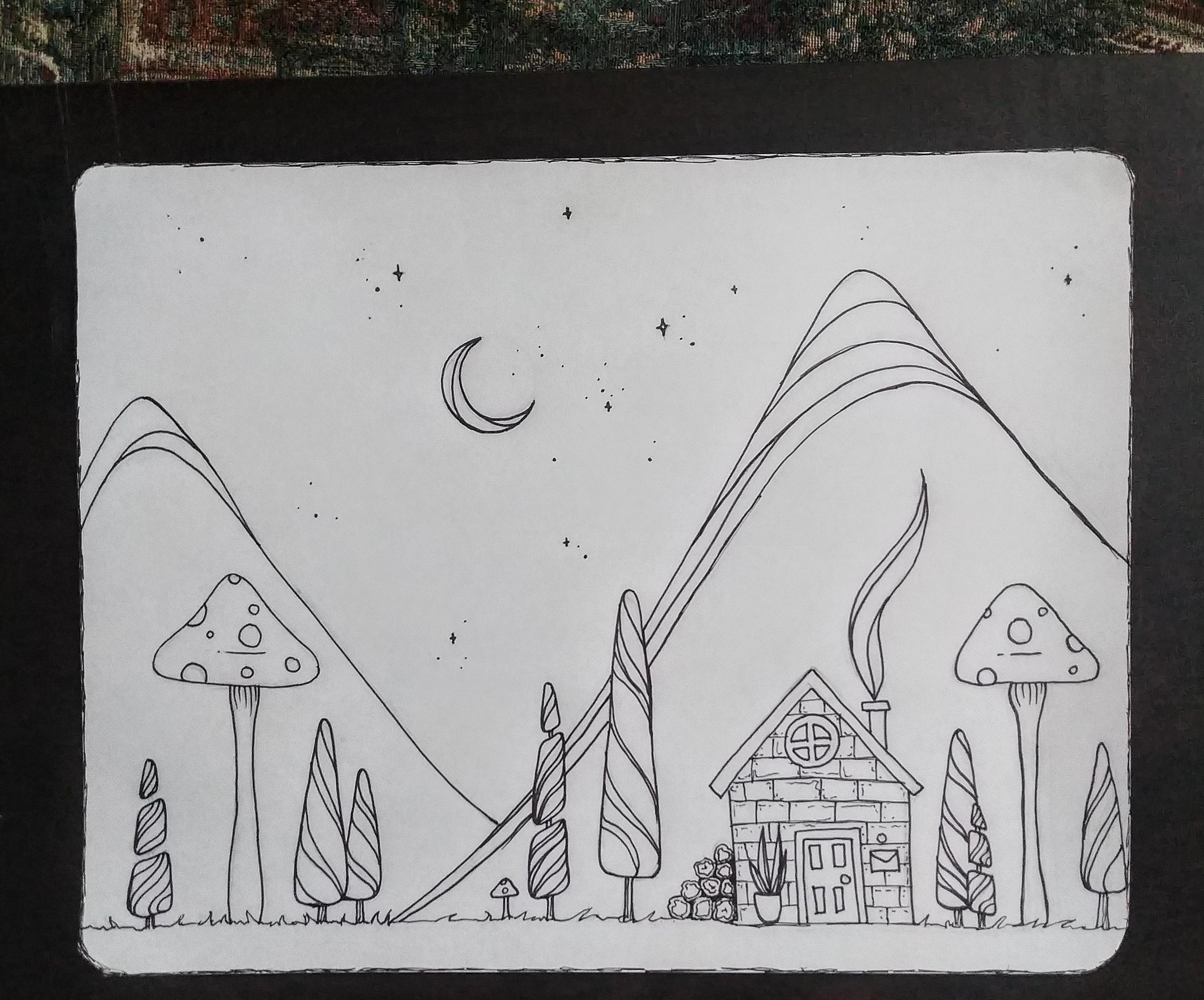 3063x2543 stardew valley in the fall drawing stardewvalley - Valley Drawing