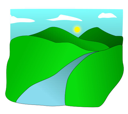 450x400 drawing a cartoon valley - Valley Drawing