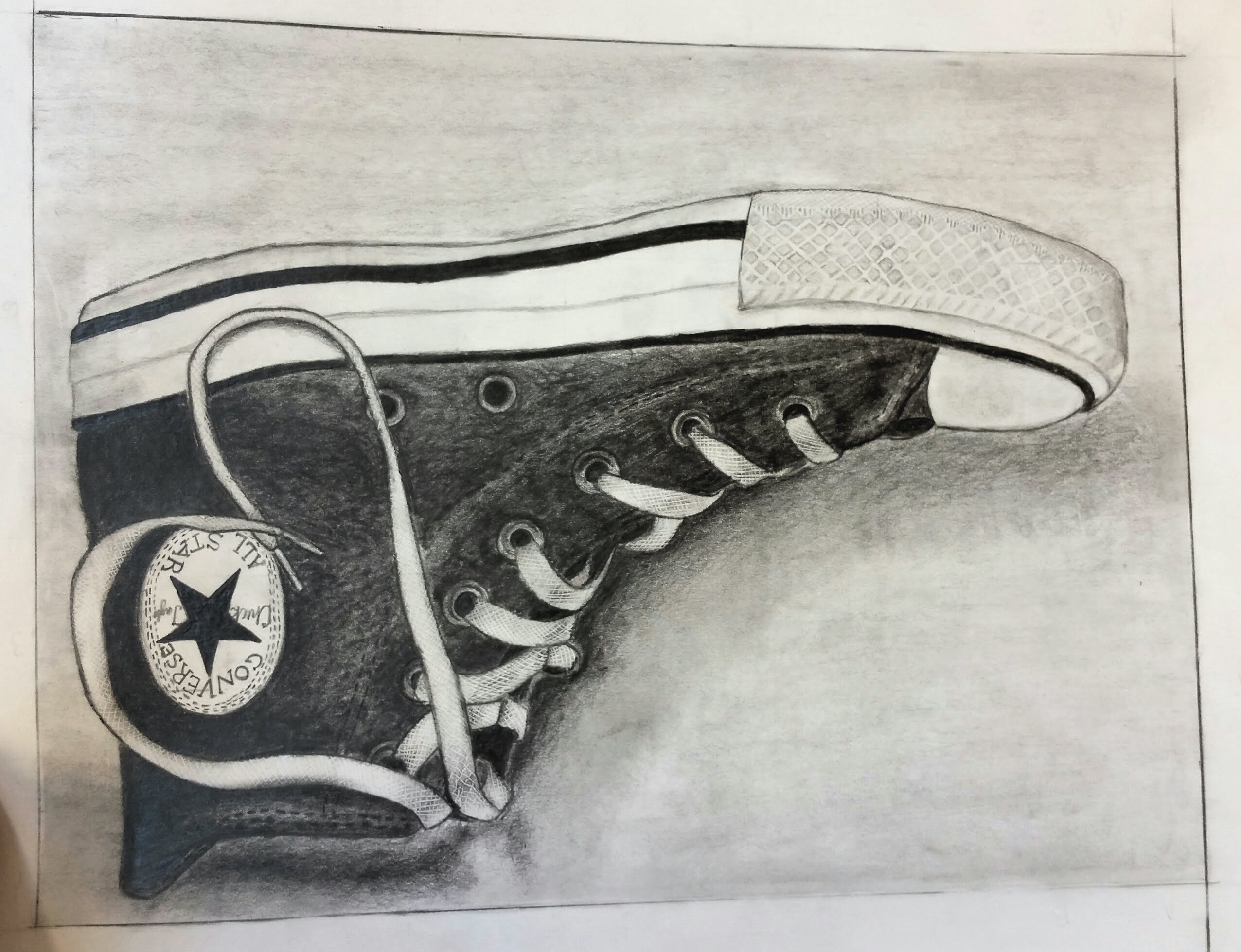2552x1959 Shoe Value Drawing Project - Value Drawing