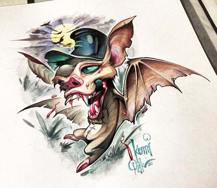 750x650 vampire bat drawing - Vampire Bat Drawing