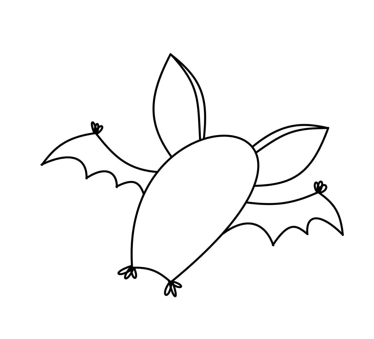 1518x1374 how to draw cartoons vampire bat - Vampire Bat Drawing