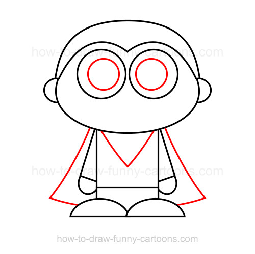 500x499 How To Draw A Vampire - Vampire Cartoon Drawing