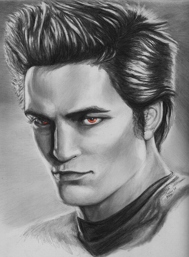 664x900 Edward Cullen Of Twilight Movie Vampire Drawing - Vampire Drawing