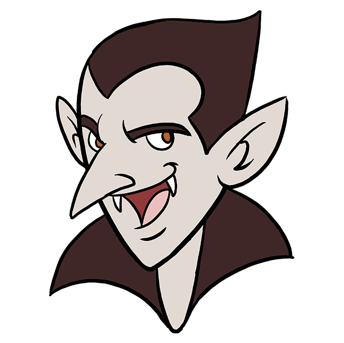 680x678 How To Draw A Vampire - Vampire Drawing