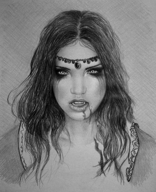 527x650 Vampire Drawing Pictures Drawing Skill - Vampire Drawing