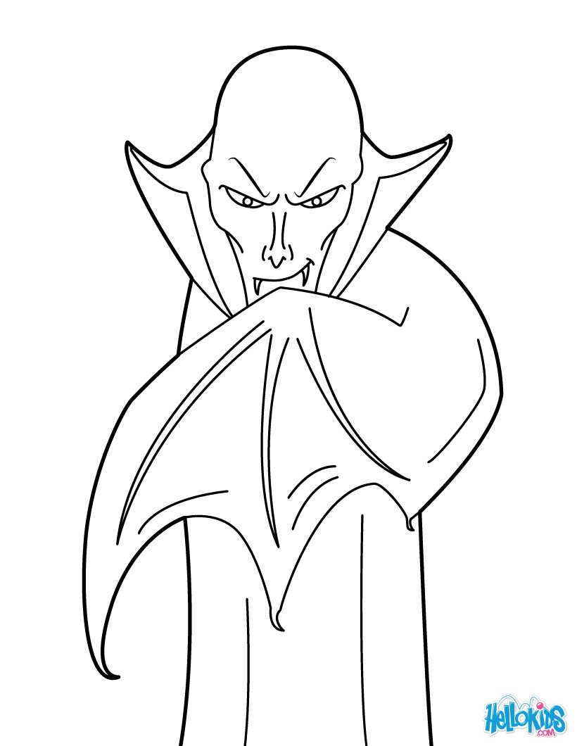 820x1060 Count Dracula - Vampire Drawing For Kids