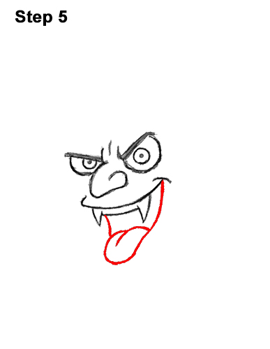 387x500 How To Draw Vampire - Vampire Drawing Step By Step