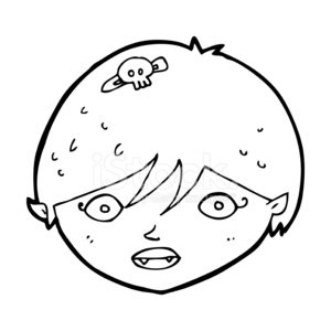 300x300 Cartoon Vampire Face Stock Vectors - Vampire Face Drawing