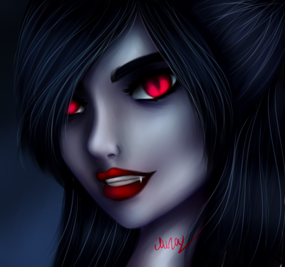 Vampire Girl Drawing