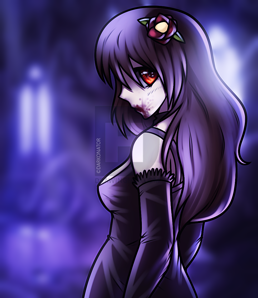 980x1135 How To Draw An Anime Vampire Girl, Step - Vampire Girl Drawing