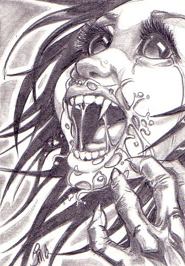 362x522 vampire girl art card jmg creations - Vampire Girl Drawing