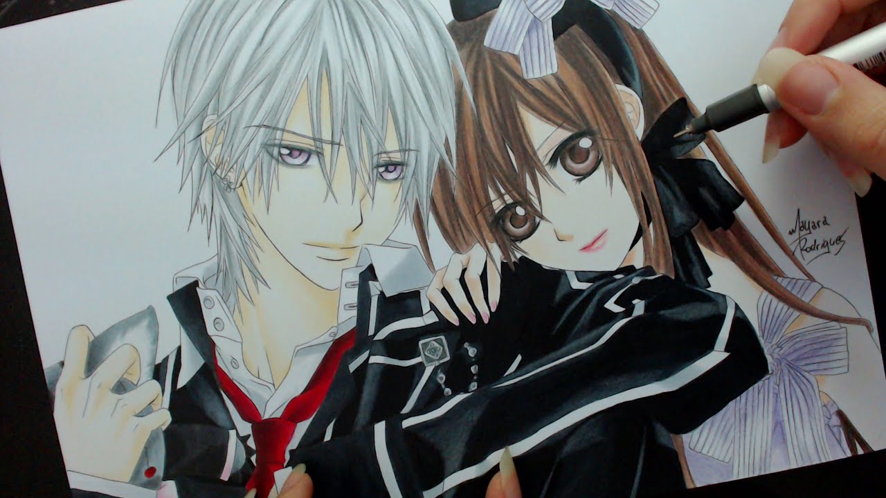 1280x720 Speed Drawing - Vampire Knight Drawing