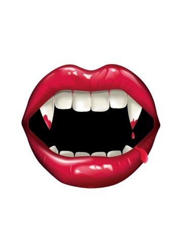 356x462 fangtastic printed cutout - Vampire Lips Drawing