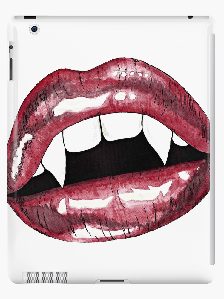 750x1000 Vampire Lips Ipad Cases Skins - Vampire Lips Drawing